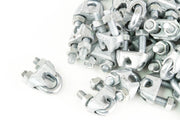 100 fits Galvanized Zinc Plated Wire Rope Clip Clamp Chain 5/16 Inch 9mm m9