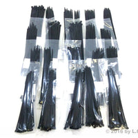 500-Pack fits Heavy Duty 8" (50lbs) Zip Cable Tie Down Strap Wire Uv Black Nylon Wrap