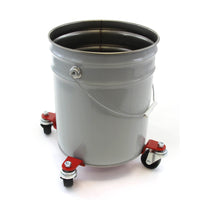 4) fits Heavy Duty 5 Gallon Drum Bucket Dolly Dollies Steel Frame Easy Push Roll Swivel Casters
