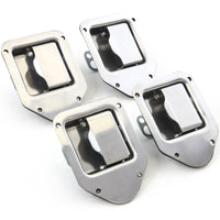 4 fits Stainless Door Trailer Toolbox RV Handle Latch 4-3/8" 3-1/4" Paddle Heavy Duty