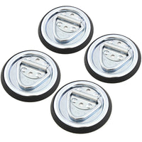 4 fits Surface Mount D Rope Ring 1/4" Tie Down Truck Trailer Cargo Van Point 4" Round