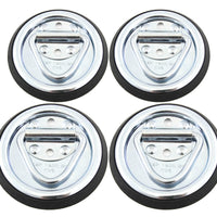 4 fits Surface Mount D Rope Ring 1/4" Tie Down Truck Trailer Cargo Van Point 4" Round