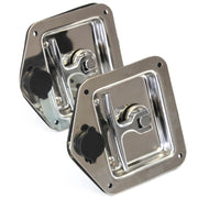 2 fits Stainless Door Lock Trailer Toolbox RV T Tee Handle Latch 4-3/4" x 4-7/8" Keys