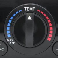 2010 fits Toyota Tacoma Heater A/C Control Knobs Qty 3 Black w/ Orange indicator