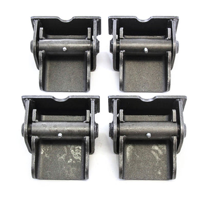 4 fits Dump Truck Trailer Body Hinges Solid Steel Heavy Duty Grease Fitting Weld On