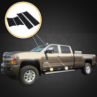 2015 fits Silverado Crew Cab 8pc Kit Door Entry Guards Scratch Cover Protector Paint Protection