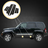 2012 fits Jeep Liberty 6pc Kit Door Entry Guards Scratch Shield Paint Protection