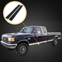 1990 fits F150 F250 F350 Reg or Ext Cab 2pc Kit Door Entry Guards Scratch Protection Paint Protection