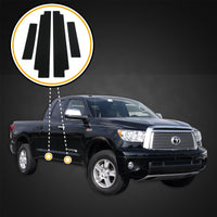 2011 fits Toyota Tundra Double Cab Door Sill Applique Threshold Kickplates Step Protector 4pc Kit Paint Protection