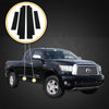 2010 fits Toyota Tundra Double Cab Door Sill Applique Threshold Kickplates Step Protector 4pc Kit Paint Protection