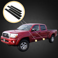 2005 fits Toyota Tacoma Double Cab Door Sill Protectors Scuff Plate Scratch 4pc Applique Kit Paint Protection