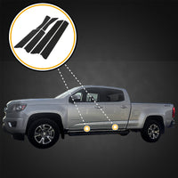 2015 fits Colorado Canyon Crew Cab 6pc Kit Door Entry Guards Scratch Shield Paint Protection