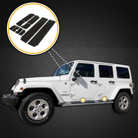 2008 fits Jeep Wrangler Unlimited JKU 10pc Kit Door Entry Guards Scratch Shield Paint Protection