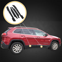 2014 fits Jeep Cherokee Door Entry Guards Scratch Shield 6pc Kit Protector
