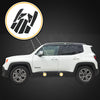 2016 fits Jeep Renegade Door Entry Guards Scratch Shield 8pc Kit