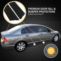 2010 fits Honda Civic 7pc Door Sill Step Protector Bumper Threshold Shield Pads