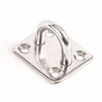 50 fits Stainless Steel 316 6mm Square Eye Plates 1/4" Marine SS Pad Boat Rigging