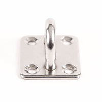 Stainless fits Steel 316 6mm Square Eye Plate 1/4" Marine SS Pad Boat Sailing Rigging