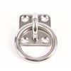 6mm fits Stainless Steel Square Eye Plate w Ring 1/4" Marine 316 SS Pad Boat Rigging