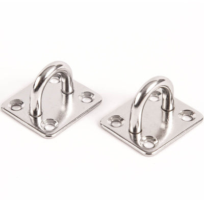 2 fits Stainless Steel 316 6mm Square Eye Plates 1/4