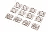 12 fits Stainless Steel 316 6mm Square Eye Plates 1/4" Marine SS Pad Boat Rigging