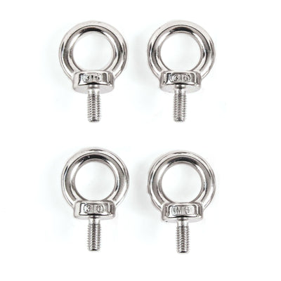 4 fits Stainless Steel DIN 580 Machine Shoulder Lifting Eye Bolts M6 316SS Marine 6mm