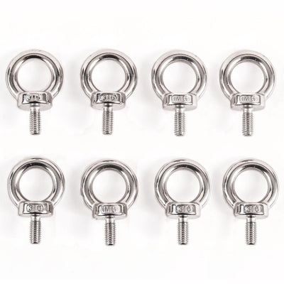 8 fits Stainless Steel DIN 580 Machine Shoulder Lifting Eye Bolts M6 316SS Marine 6mm