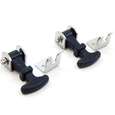 Pair fits (2 Pack) Rubber Hood Latch + Catch Hold-Down Kit 2.5