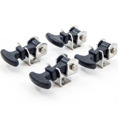 4 fits Pack Rubber Hood Latch + Catch Hold-Down Kit 2.5