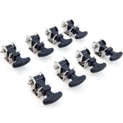 8 fits Pack Rubber Hood Latch + Catch Hold-Down Kit 2.5