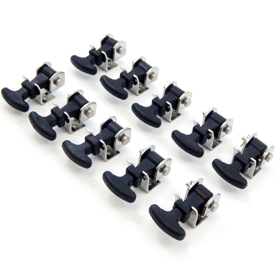 10 fits Pack Rubber Hood Latch + Catch Hold-Down Kit 2.5