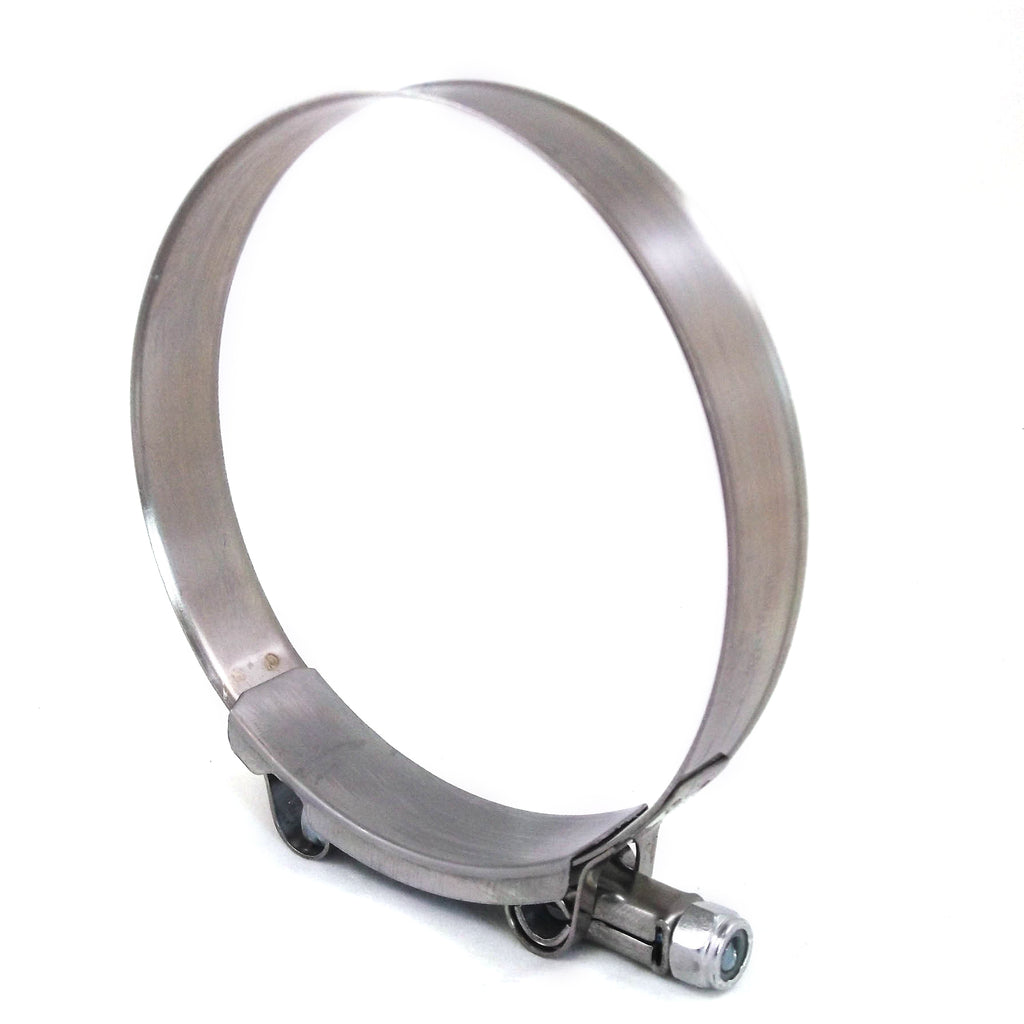 1x fits Premium 304 Stainless Steel T-Bolt Turbo Silicone Hose Clamp 4" 102-110mm