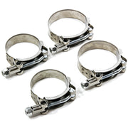 2 fits ea 1.75" & 2" Stainless Metal Steel T Bolt Hose Clamps Assortment Variety 4pc