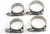 2 fits ea 1.75" & 2" Stainless Metal Steel T Bolt Hose Clamps Assortment Variety 4pc