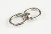 1 fits Silver Double Key Ring Snap Bolt Trigger Clip 100# Flag 3/4 In Key Ring Hook