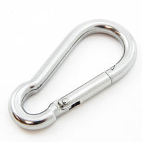 100 fits Steel Spring Snap Quick Link Carabiner Hook Clip 4" Long Light Duty 3/8" thick 320 Pound