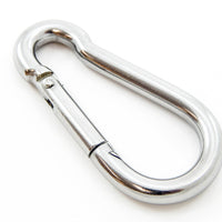 100 fits Steel Spring Snap Quick Link Carabiner Hook Clip 4" Long Light Duty 3/8" thick 320 Pound
