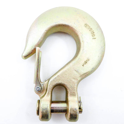 Forged fits Alloy Clevis Safety Slip Hook with Latch Tow Crane Lift - 3/4