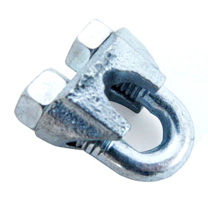 NEW fits Malleable Zinc Wire Rope Cable Clips, 1/4"