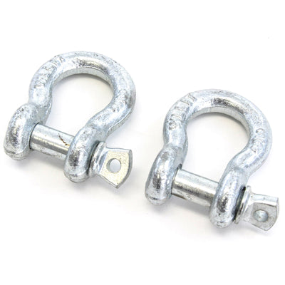 2 fits Pak 3/8 10mm Galvanized D Ring Shackle .75 Ton Boat Marine Anchor Screw Pin