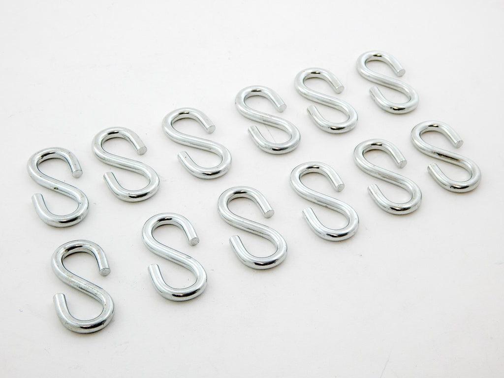 12 fits S Shaped Hook 2 1/8" Long x 1" Wide x 1/4 Inch Thick Heavy Duty 120 Lbs
