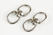 6 fits Silver Double Key Ring Snap Bolt Trigger Clip 100# Flag 3/4 In Key Ring Hook