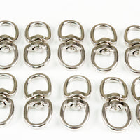 10 fits Silver Double Key Ring Snap Bolt Trigger Clip 100# Flag 3/4 In Key Ring Hook