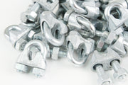 100 fits Galvanized Zinc Plated Wire Rope Clip Clamp Chain 1/4 Inch M3 3mm