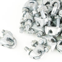 100 fits Galvanized Zinc Plated Wire Rope Clip Clamp Chain 5/16 Inch 9mm m9