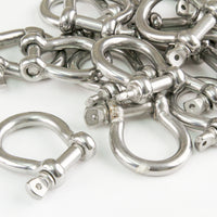 25 fits Stainless Steel 5/16 Inch 7.9mm Anchor Shackle Bow Pin Chain Ring 1400 Pound