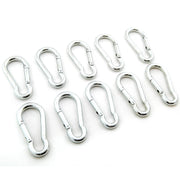 10 fits Steel Spring Snap Quick Link Carabiner Hook Clip 3.5" Long Light Duty 3/8" thick 200 Pound