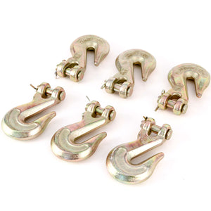(6) fits Forged 3/8" Clevis Grab Hooks - Towing Grade 70