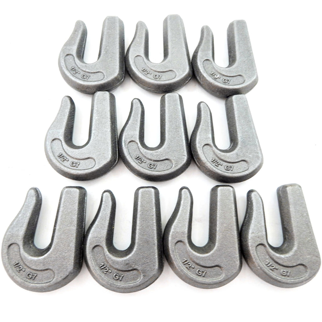 10 fits Forged 1/2" Weld on Grab Chain Hooks - Grade 70