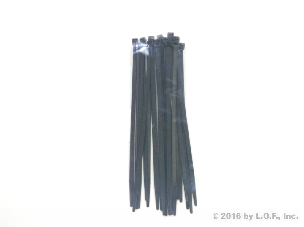 25-Pack fits Heavy Duty 8" (50lbs) Zip Cable Tie Down Strap Wire Uv Black Nylon Wrap